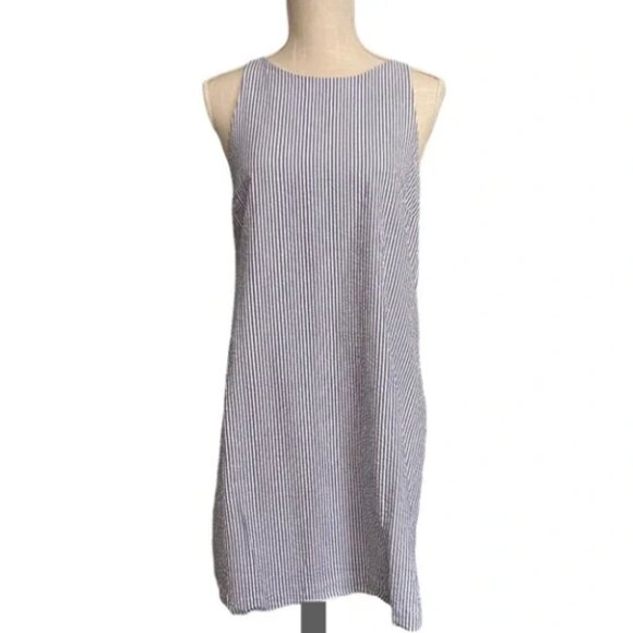 VINEYARD VINES NWT Blue Seersucker Swing Dress - Picture 4 of 7